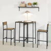 SoBuy Køkkenbord med 2 skamler Barbord højt bord Altanbord Loungebord Spisebord med stole OGT42-F