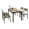 SoBuy, Madgruppe, bord og 4 stole, plads til 4 personer, OGT28-N+FST72-NX4