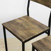 SoBuy, Madgruppe, bord og 4 stole, plads til 4 personer, OGT28-N+FST72-NX4