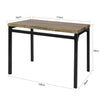 SoBuy, Madgruppe, bord og 4 stole, plads til 4 personer, OGT28-N+FST72-NX4