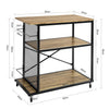 SoBuy Pladsbesparende køkkenvogn Kosmetologvogn med hylder Madvogn med hylder Rullebord med hjul Serveringsvogn Køkkenvogn SVW05-N