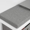 SoBuy Bænk Indendørs med 2 kurve, hvid og grå, L70 * W30 * H50cm, FSR81-HG