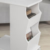 SoBuy Sofabord med hjul Sengebord Hjørnebord Længde 31 cm, Bredde 53cm Højde 63 cm hvid FBT67-W