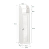 SoBuy Toiletpapirholder, Toiletrulleholder, Toilet opbevaring, BZR49-W