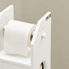 SoBuy Toiletpapirholder, Toiletrulleholder, Toilet opbevaring, BZR49-W