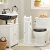 SoBuy Toiletpapirholder, Toiletrulleholder, Toilet opbevaring, BZR49-W