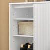 SoBuy Skoskab, Skænk, Sidebord, Konsolbord, Vitrineskab, FSB62-W
