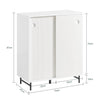 SoBuy Skoskab, Skænk, Sidebord, Konsolbord, Vitrineskab, FSB62-W