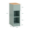 SoBuy Moderne sidebord med opbevaring Sengebord Sofabord Endebord FBT111-GR