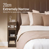 SoBuy Sengebord med kasse til elastisk bed sofabord, sidebord, smalt telefonbord, natbord, træbh ca. 20 x 60 x 35 cm FBT11-SN