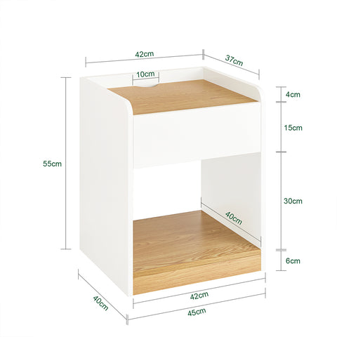 SoBuy Cafébord Sengebord Sidebord Sofabord FBT128-WN