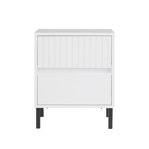 SoBuy Sengebord Sofabord Mobilt sidebord Endebord FBT157-W