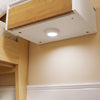 SoBuy FBT167-E-W natbord med 3 skuffer og LED-lys, 3 justerbare lysefarver, moderne sengebord til soveværelser og stuer, B 41 × D 40 × H 52 cm, hvid