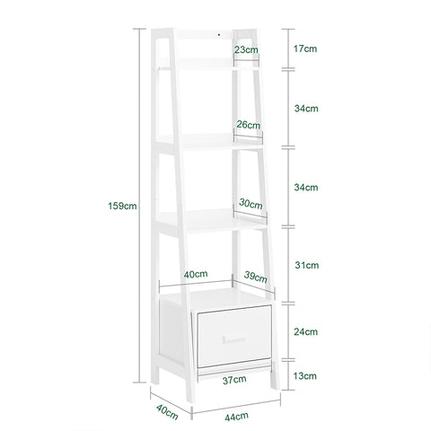 SoBuy,Stigereol, hvid,FRG116-K-W