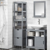 SoBuy Pladsbesparende badeværelsesskab, grå B30 * D30 * H145 cm FRG126-SG