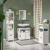 SoBuy Badeværelsesskab med plads til håndvask, hvid, FRG128-W