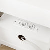 SoBuy FRG258-II-E-W Sengebord med 4-i-1 ladefunktion & opbevaring, Sengebord med skuffer til soveværelse stue ungdom voksne Hvid 45x38x55,5 cm