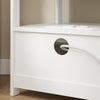SoBuy FRG258-II-E-W Sengebord med 4-i-1 ladefunktion & opbevaring, Sengebord med skuffer til soveværelse stue ungdom voksne Hvid 45x38x55,5 cm