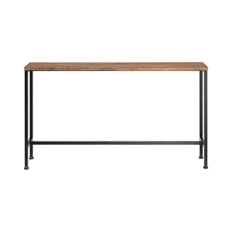 SoBuy Pladsbesparende Sidebord Konsolbord i industriel stil Længde 120 cm  Bredde 20 cm Højde 65 cm brun FSB19-N