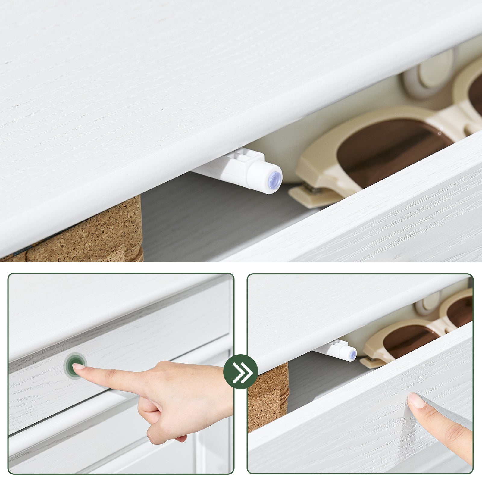SoBuy FSR94-WG skoskabe, smal med 3 flap-narrow sko stativer, justerba ...