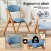 SoBuy Klapstol med hynde spisebordsstole FST92-BL