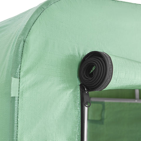 SoBuy Cykelgarage Vejrbestandigt udstyr Skur Cykelgarage til 1-2 cykler carport telt med UV-beskyttelsescykelskur til regnovertræk Terrace Motorcykel Garage House Green 120 X 163 x 176 cm KLS11-Gr