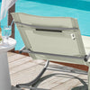 SoBuy, 2 x Gungstol, Loungestol, Utemöbler, 2-sits, Beige, OGS28-MIx2
