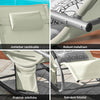 SoBuy, 2 x Gungstol, Loungestol, Utemöbler, 2-sits, Beige, OGS28-MIx2
