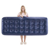 Sobuy OGS32-II-GR-P01 Luftmadras med pumpe enkeltseng liggeunderlag campingmadras rejsemadras luftmadras camping til private campingmadras grøn 191 x 22 x 76 cm