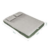 SoBuy OGS32-II-L-GR-P01 Luftmadras med pumpe dobbeltseng liggeunderlag campingmadras rejsemadras luftmadras camping til to, campingmadras grøn 191 x 22 x 137 cm