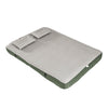 SoBuy OGS32-II-L-GR-P01 Luftmadras med pumpe dobbeltseng liggeunderlag campingmadras rejsemadras luftmadras camping til to, campingmadras grøn 191 x 22 x 137 cm
