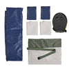 SoBuy OGS32-II-L-GR-P01 Luftmadras med pumpe dobbeltseng liggeunderlag campingmadras rejsemadras luftmadras camping til to, campingmadras grøn 191 x 22 x 137 cm