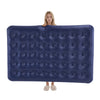 SoBuy OGS32-II-L-GR-P01 Luftmadras med pumpe dobbeltseng liggeunderlag campingmadras rejsemadras luftmadras camping til to, campingmadras grøn 191 x 22 x 137 cm