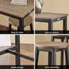 SoBuy Køkkenbord med 4 skamler Barbord Altanbord Loungebord Højt bord Spisebord med stole OGT22-SCH