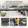 Sobuy SDA15-HG altan gulvbelægning 35 stk terrasse fliser klik system altan fliser vejrbestandige klik fliser altan terrasse fliser udendørs grå 30,5 x 2 x 30,5 cm