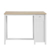 SoBuy skrivebord med skuffe computerbord Skriveb Spisebord med 3 hylder FWT64-WN