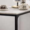 SoBuy Højt barbord med 2 barstole betonmønstret, Køkkenbord med 2 skamler, Længde 89 cm Bredde 45 cm Højde 87 cm, Belastning: 150 kg, OGT03-HG