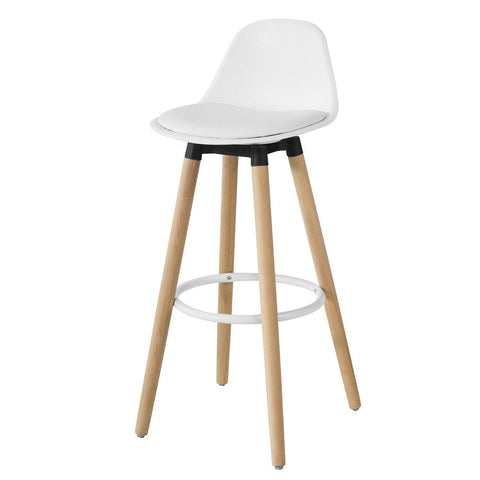 SoBuy, Høj køkkenstol / barstol: 70 cm, ben i massivt bøgetræ, FST70-W