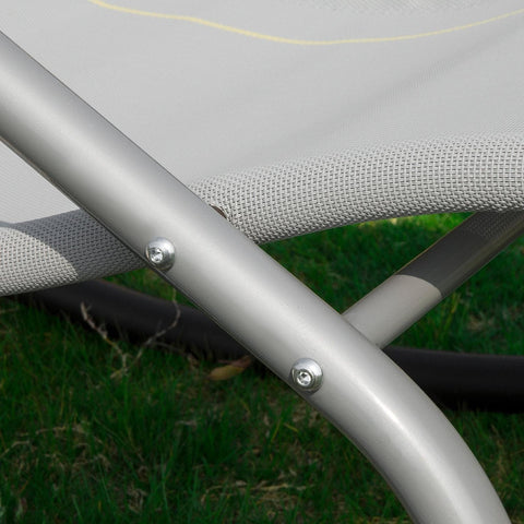 SoBuy Lænestol med lomme Liggestol Solvogn Relaxstol GARDINER  Standkapacitet: 150 kg grå  OGS28-HG