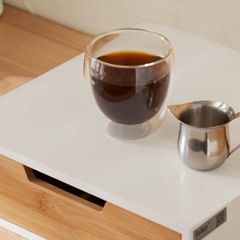 SoBuy Kaffekapselæske, opbevaring af kaffekapsler eller teposer, hvid, FRG179-WN