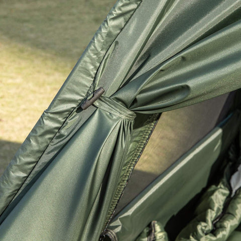 SoBuy, telt med sovepose til campingstol, luftmadras, sammenklappelig barneseng og tilbehør til 1 personer, OGS32-GR