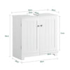 SoBuy, Vaskeskab til badeværelse med 2 døre, hvid, BZR18-W